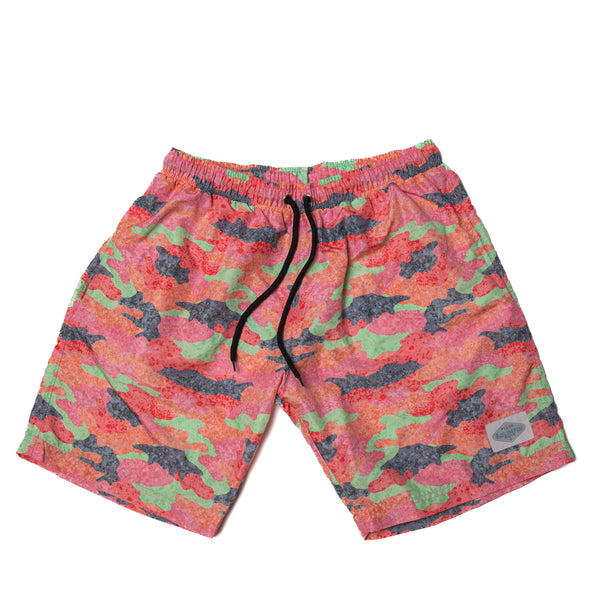 Orange camo shorts