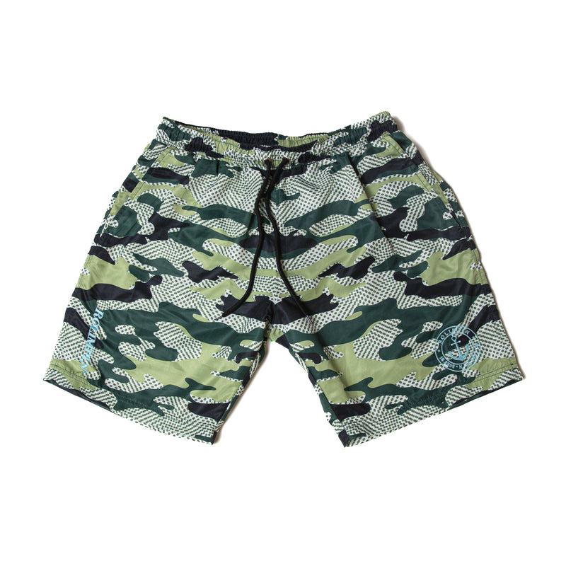 Military camo shorts